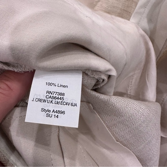 JCrew 100% Linen Women’s Trousers - Picture 6 of 7